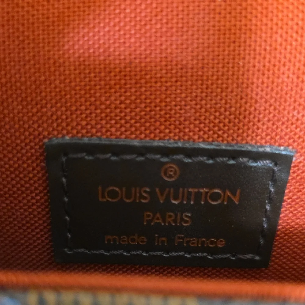 Louis Vuitton Dark Brown Checkered Messenger Bag With Dust Bag And Podhmark COA